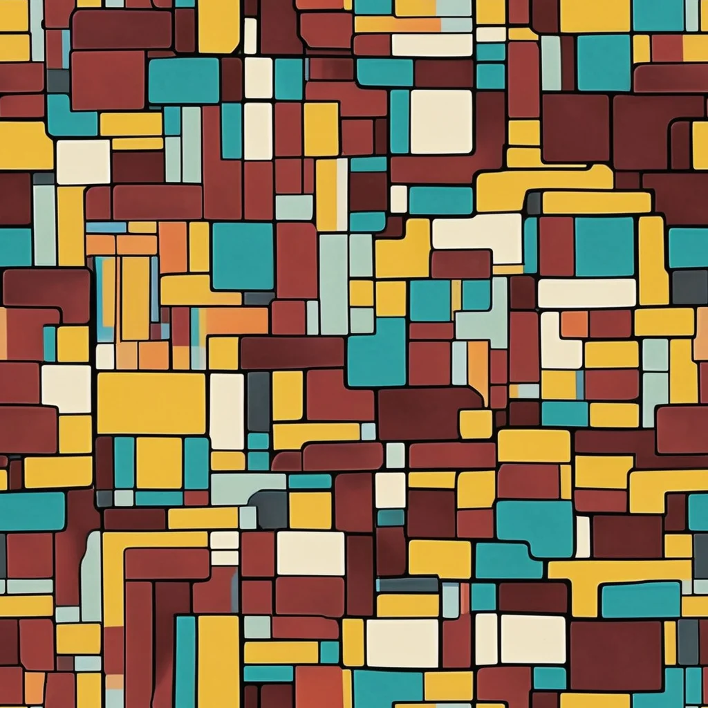 The Bauhaus Block Party pattern
