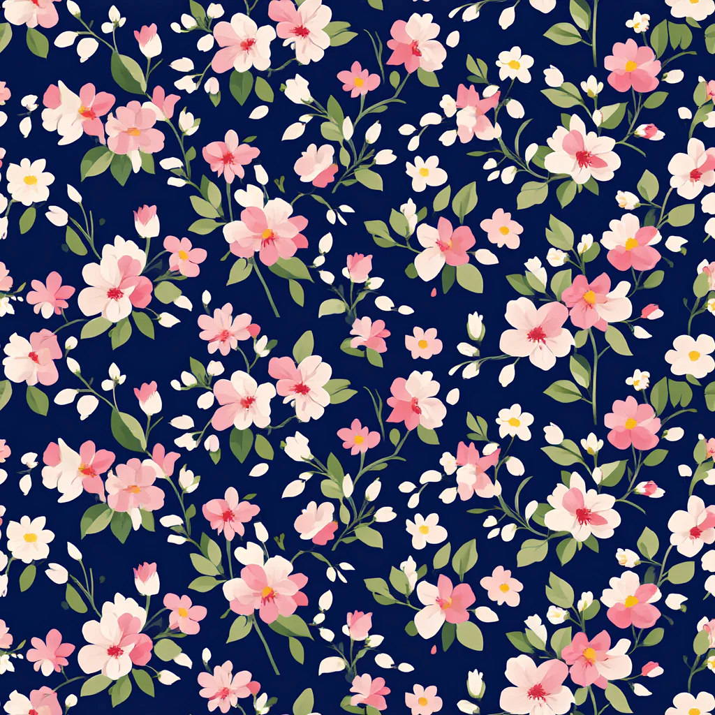 The Midnight Blossom pattern