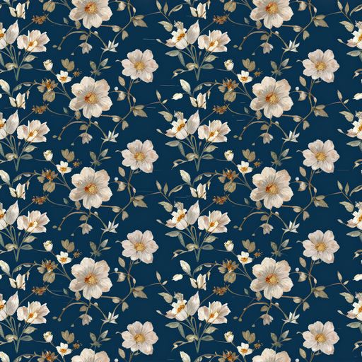 The Navy Garden Reverie pattern