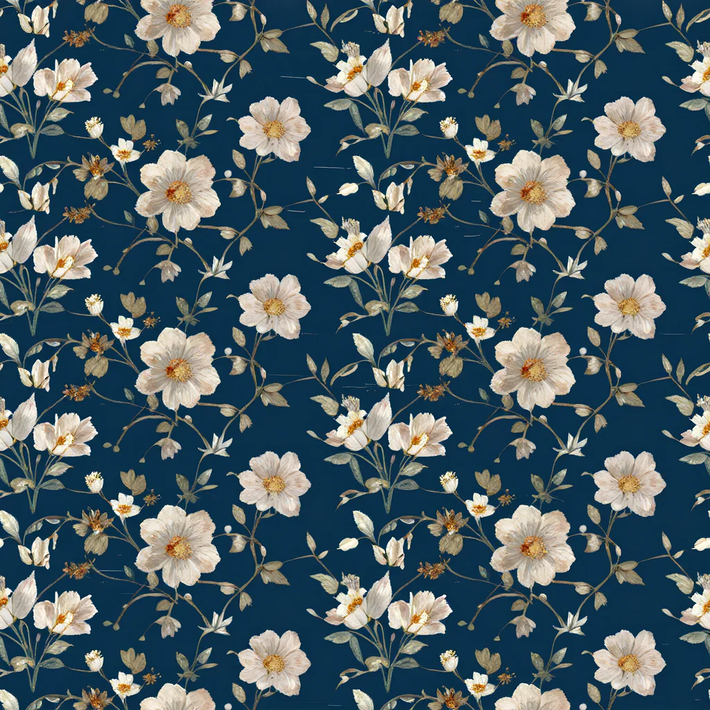 The Navy Garden Reverie pattern