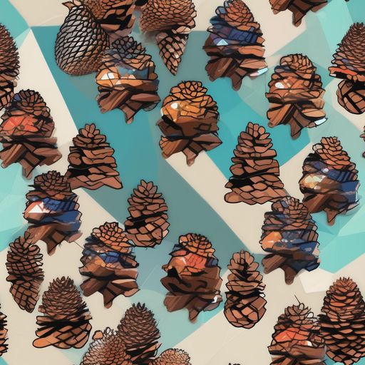 The Turquoise Pinecone pattern