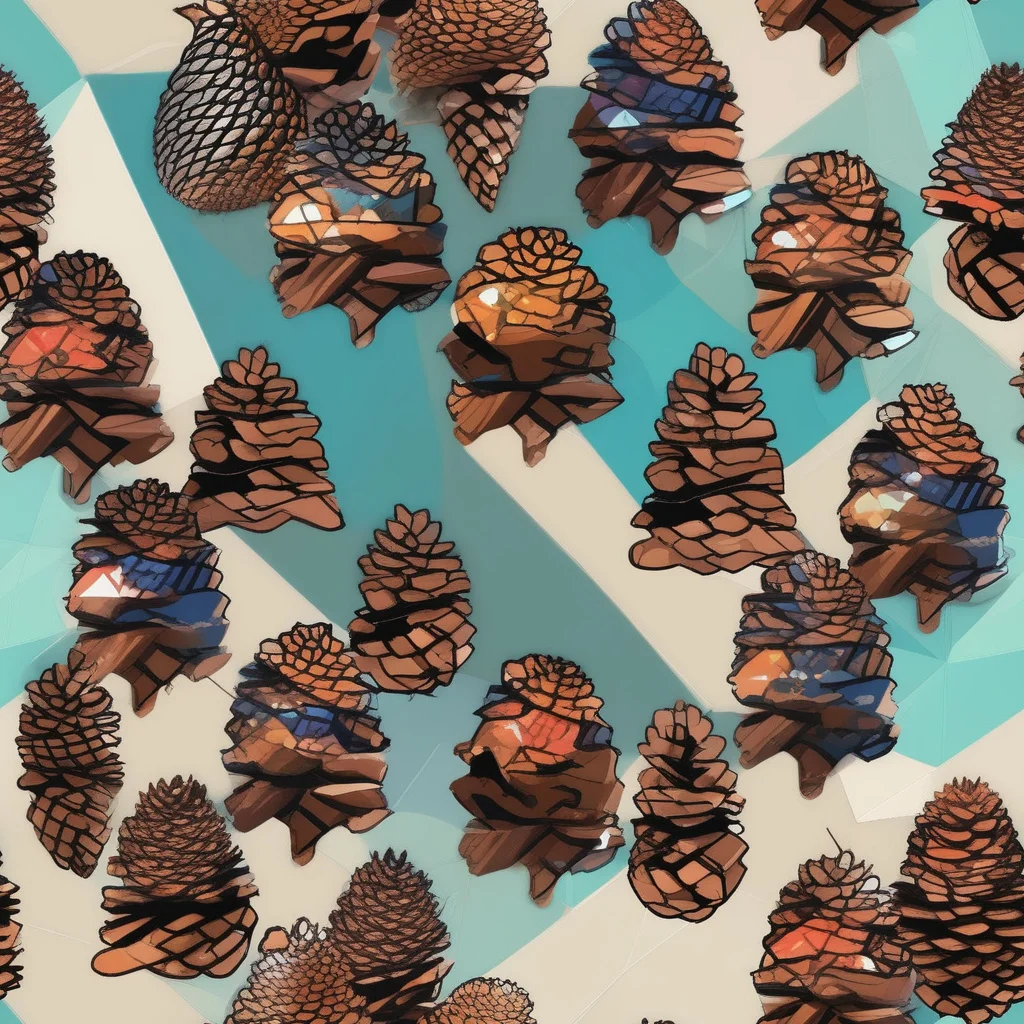 The Turquoise Pinecone pattern
