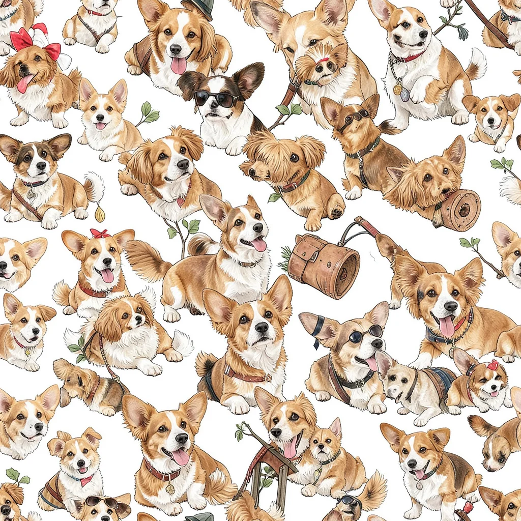The Corgi Country Club pattern