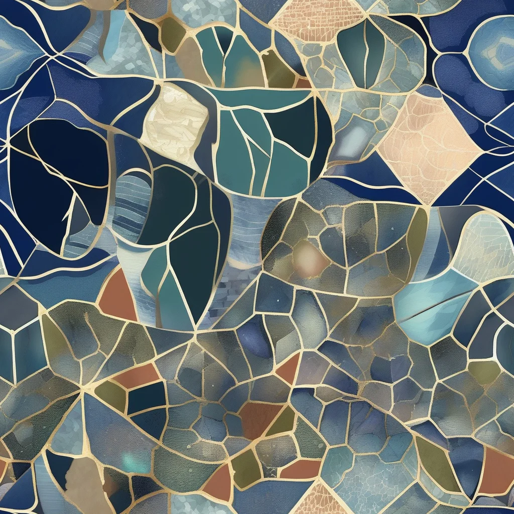 The Gilded Tidal Mosaic pattern