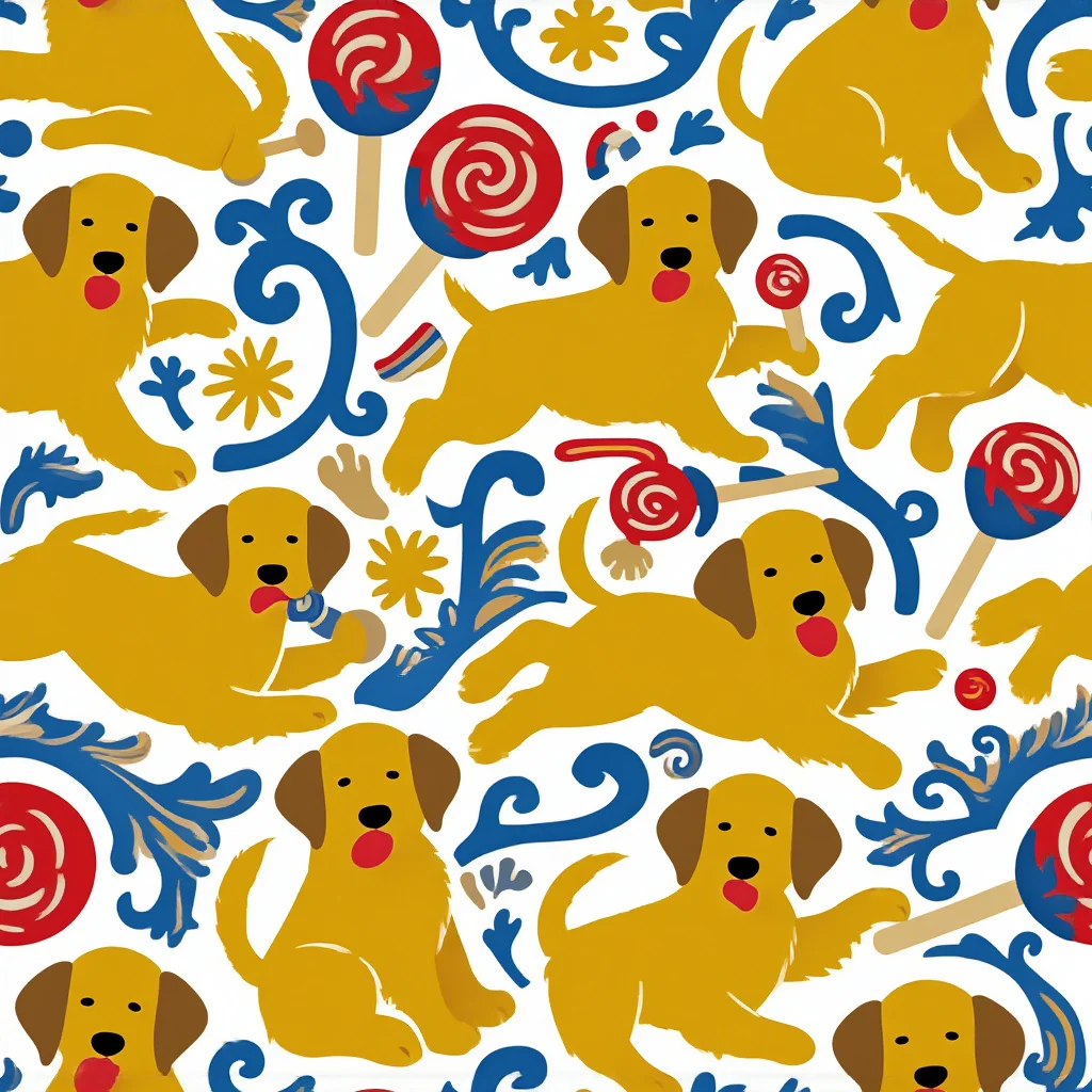 The Lollipop Labradors pattern