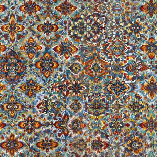 The Cobalt Garland pattern