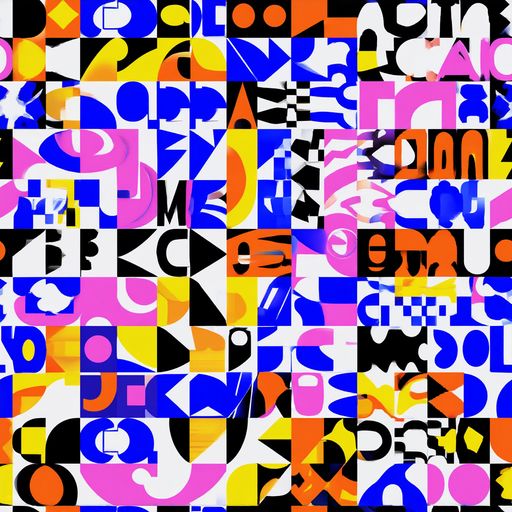 The Chromatic Glyph Grid pattern