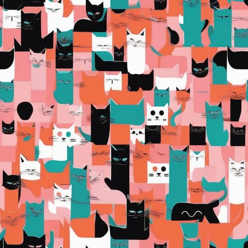 The Coral Cat Parade pattern
