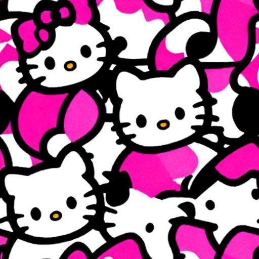 The Neon Kitty Pop pattern