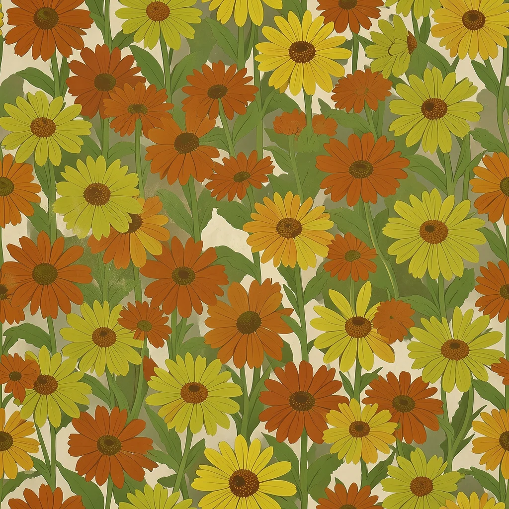 The Saffron Bloom pattern