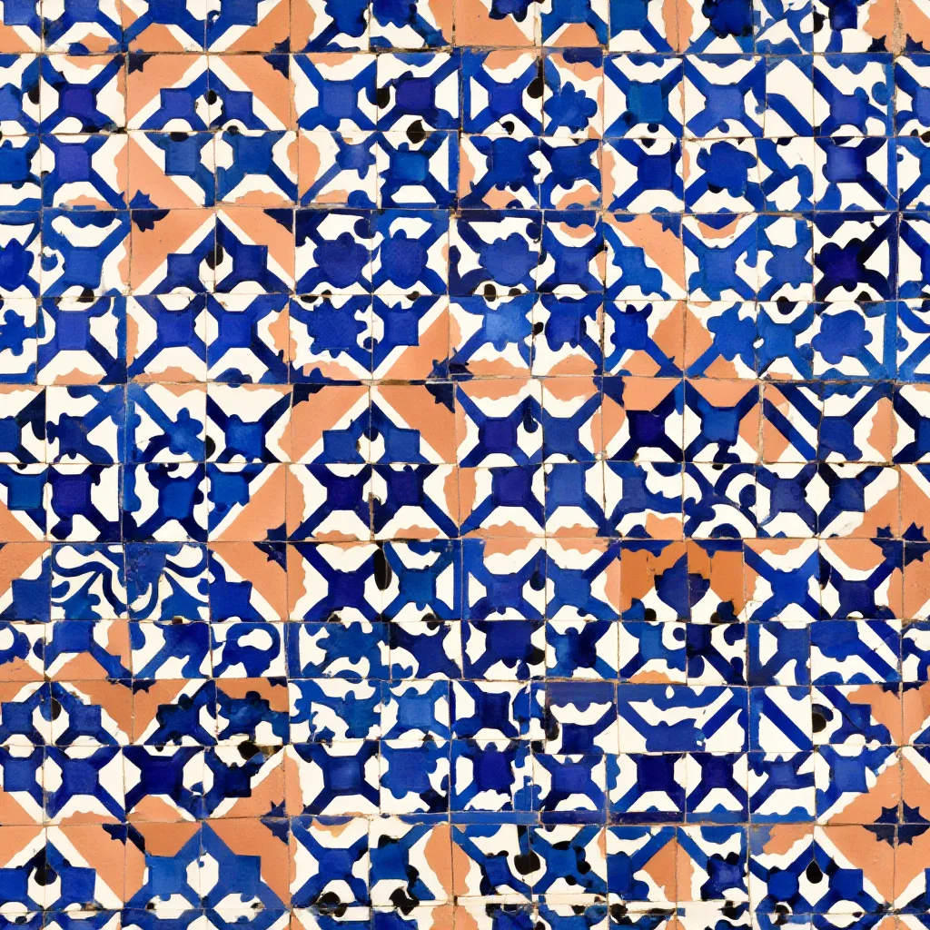 The Cobalt Terrazzo pattern