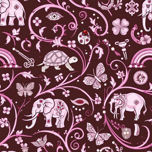 The Burgundy Garden pattern