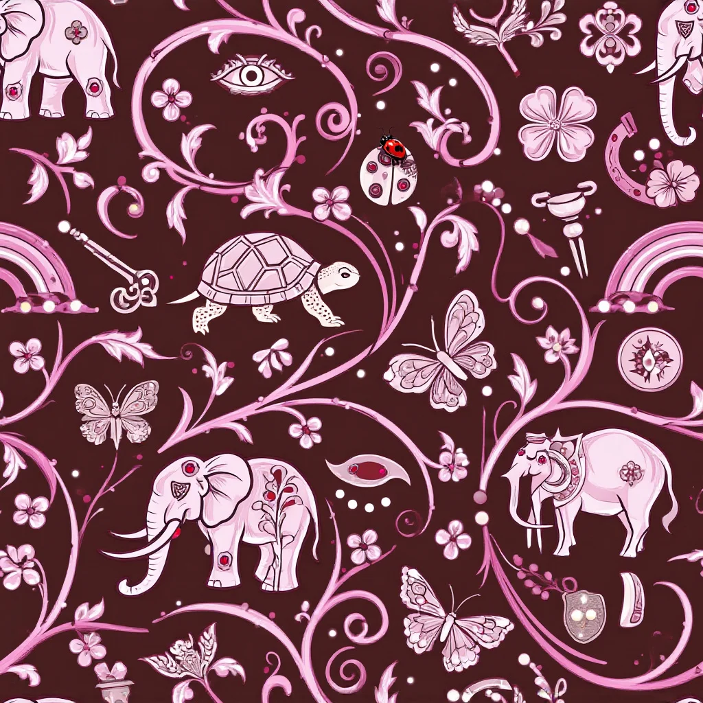 The Burgundy Garden pattern