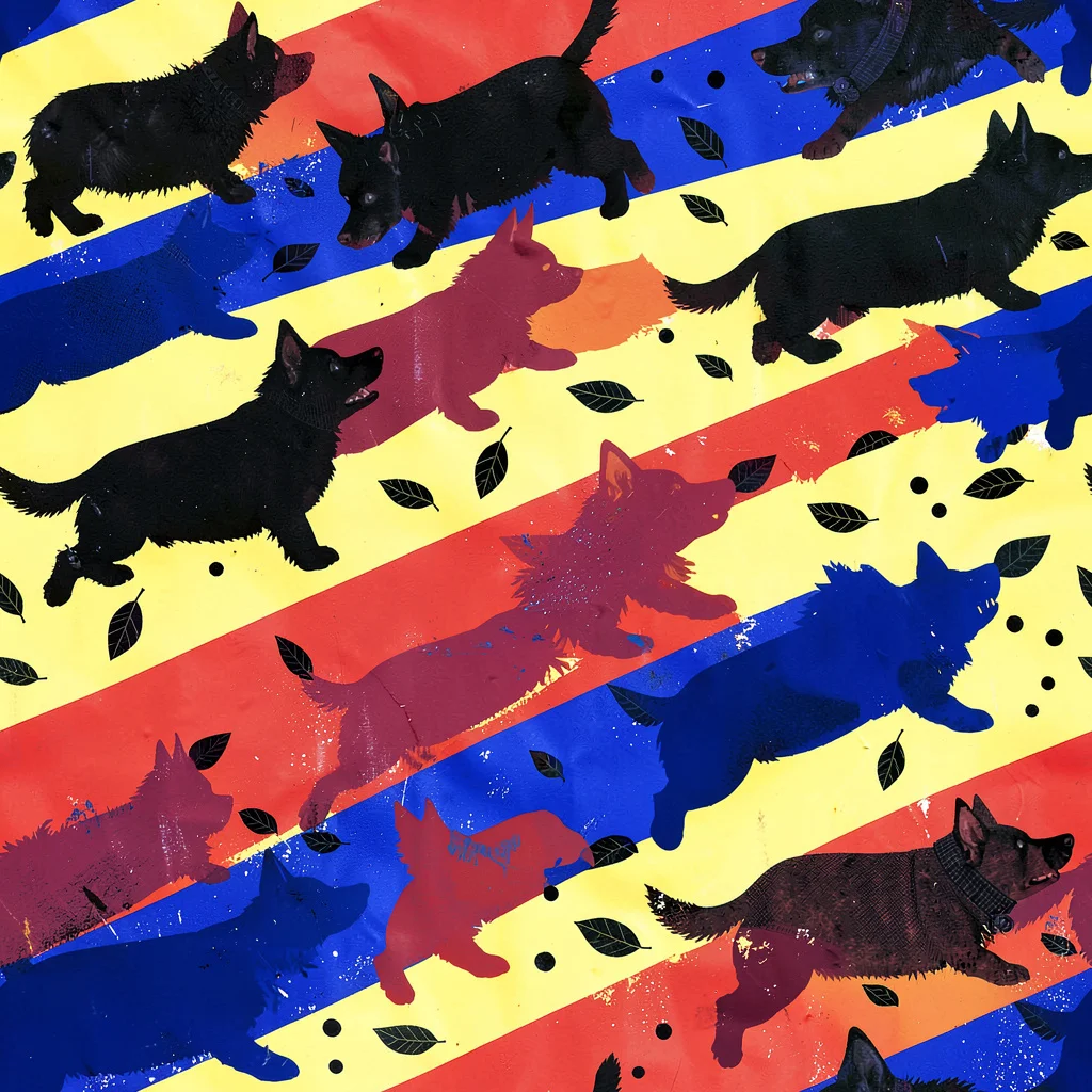 The Neon Kennel Parade pattern