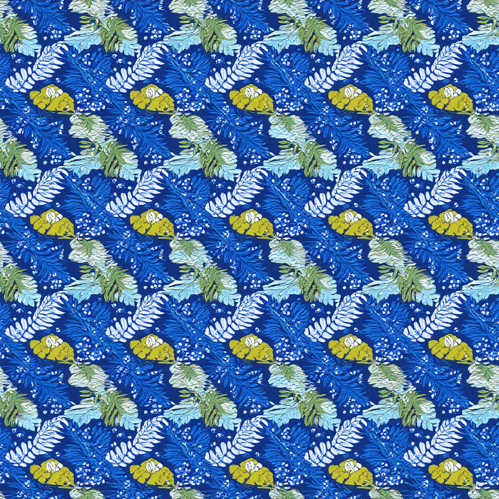 The Cobalt Canopy pattern