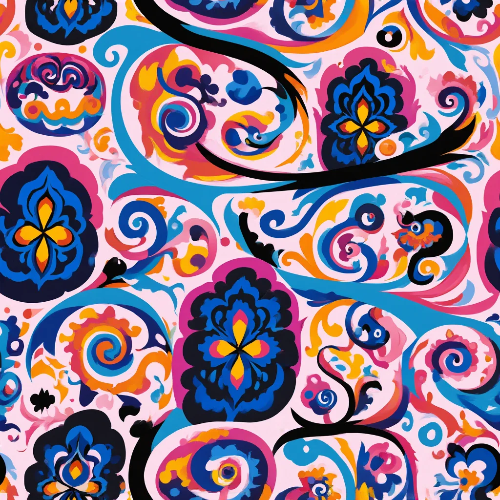 The Carnival Paisley pattern