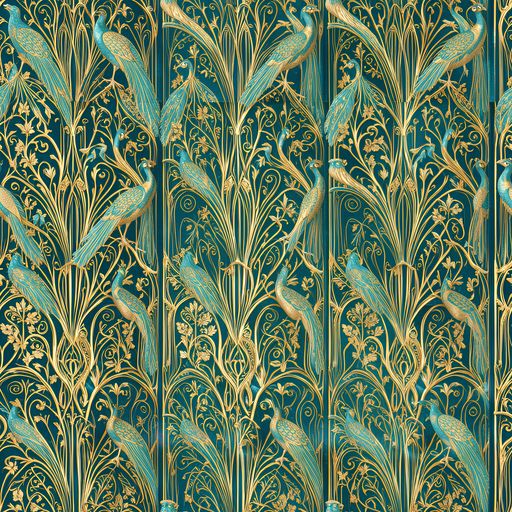 The Peacock Nouveau pattern