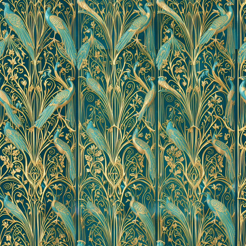 The Peacock Nouveau pattern