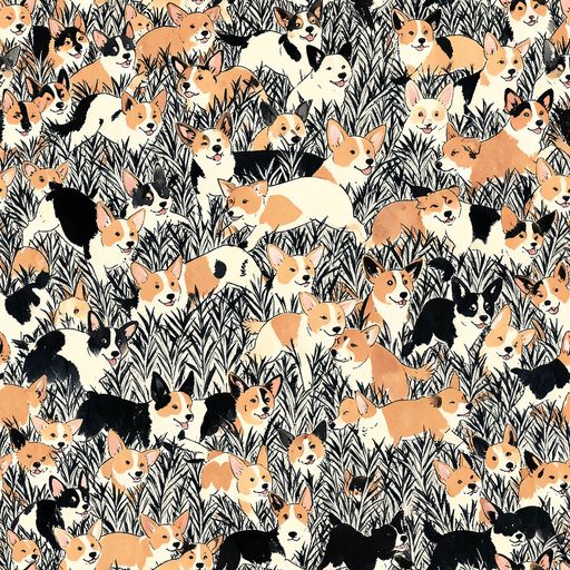 The Corgi Country pattern