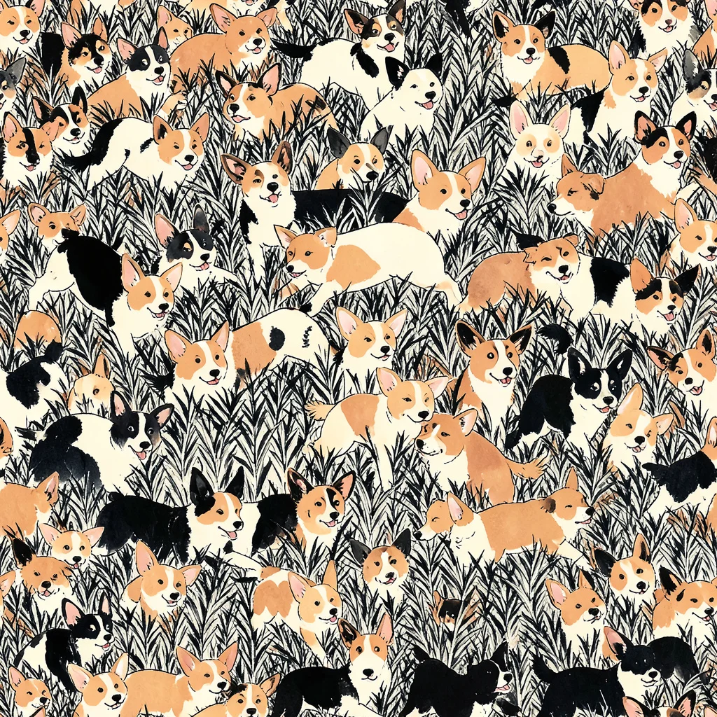 The Corgi Country pattern