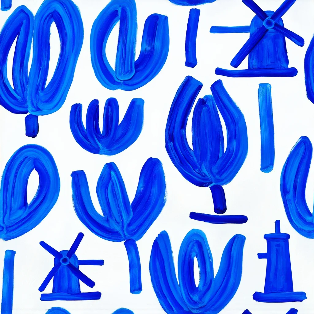 The Cobalt Wind Garden pattern