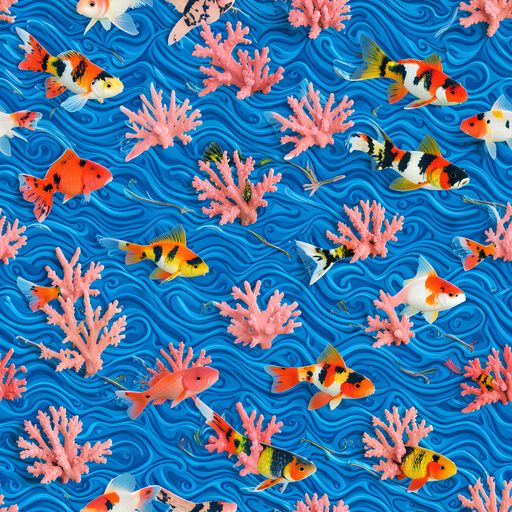 The Neon Reef pattern