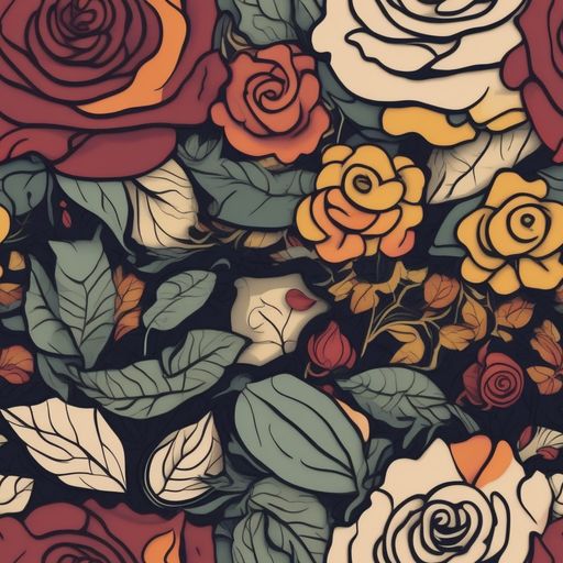 The Midnight Rose Garden pattern