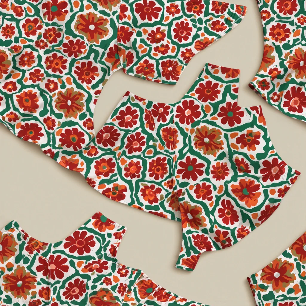 The Carmine Garden pattern