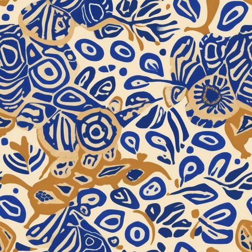 The Blue Garden Static pattern