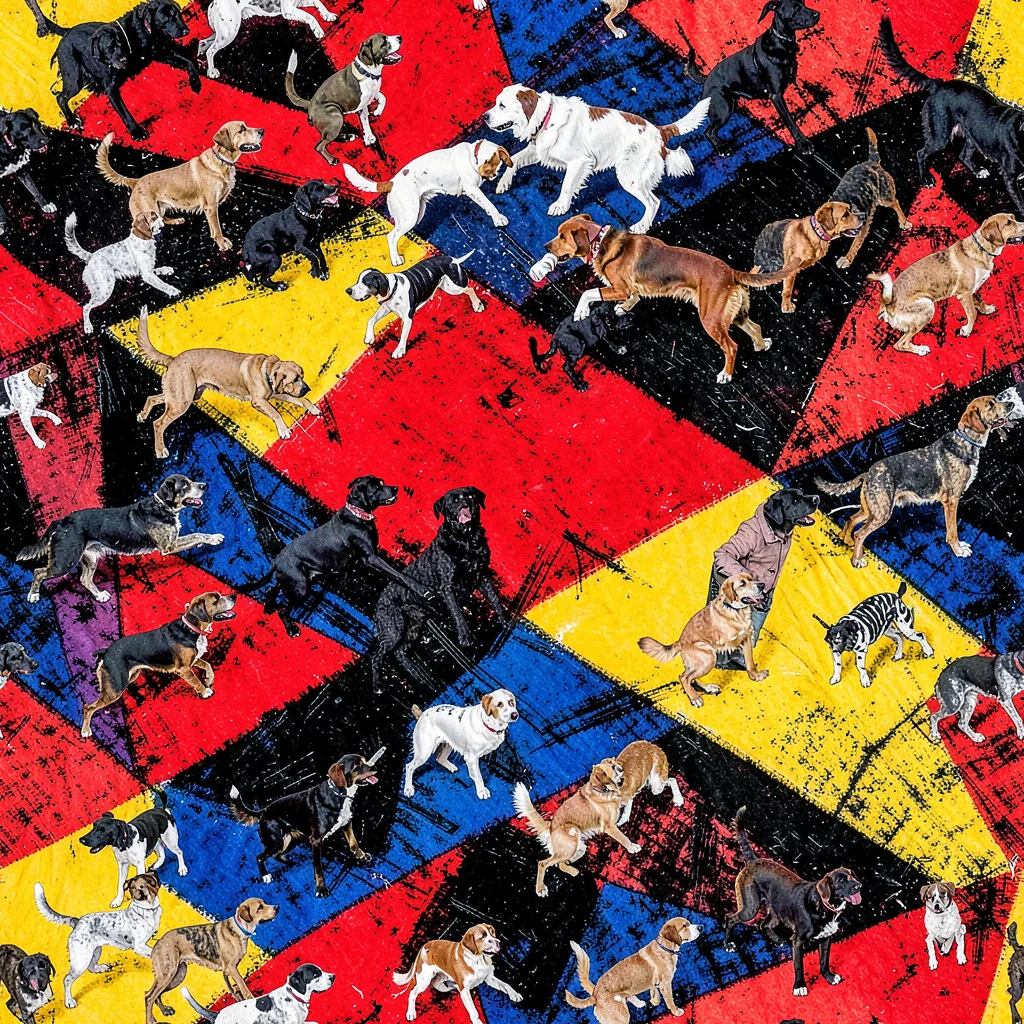 The Canine Color Riot pattern