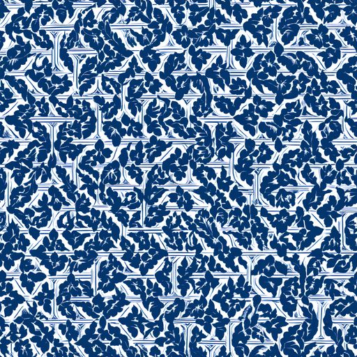The Blue Garden Lattice pattern
