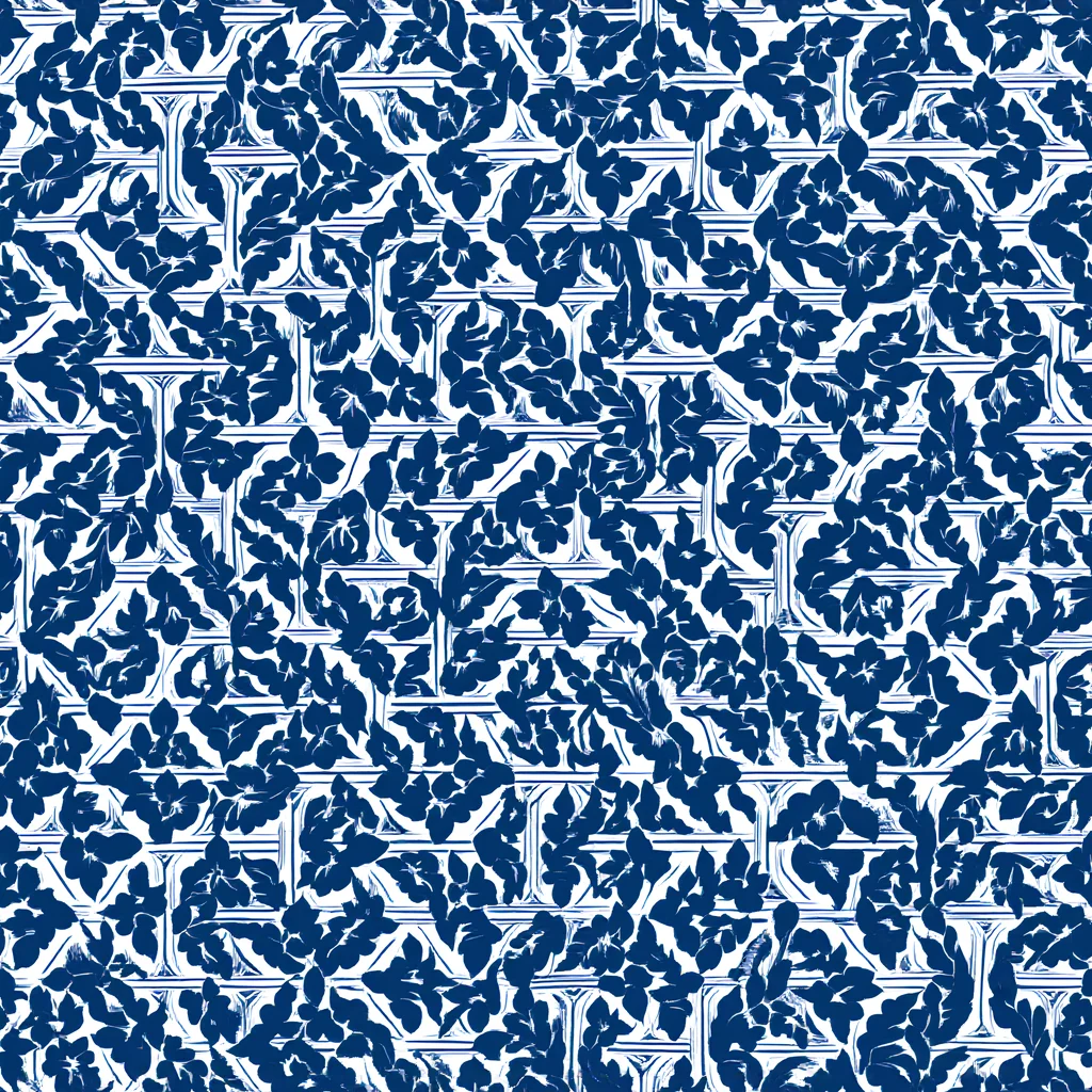 The Blue Garden Lattice pattern