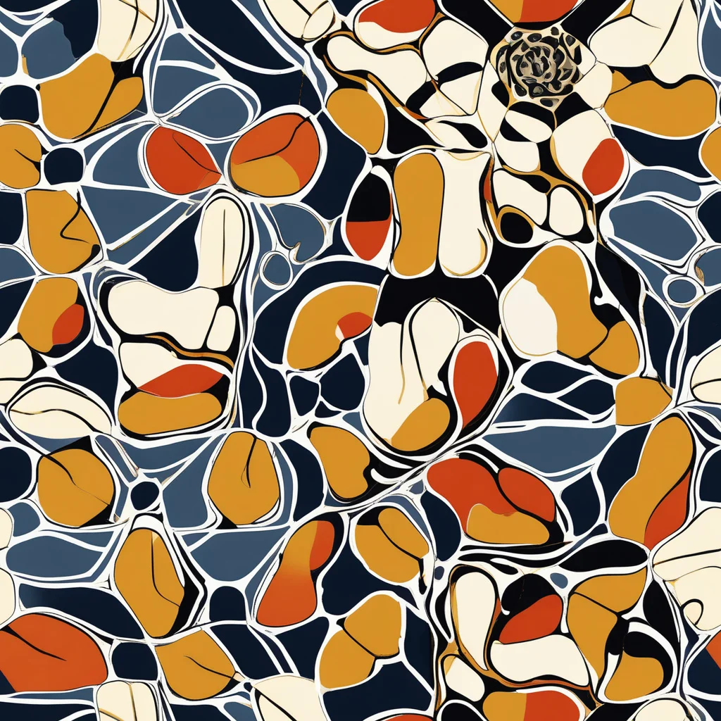 The Amber Cell Garden pattern