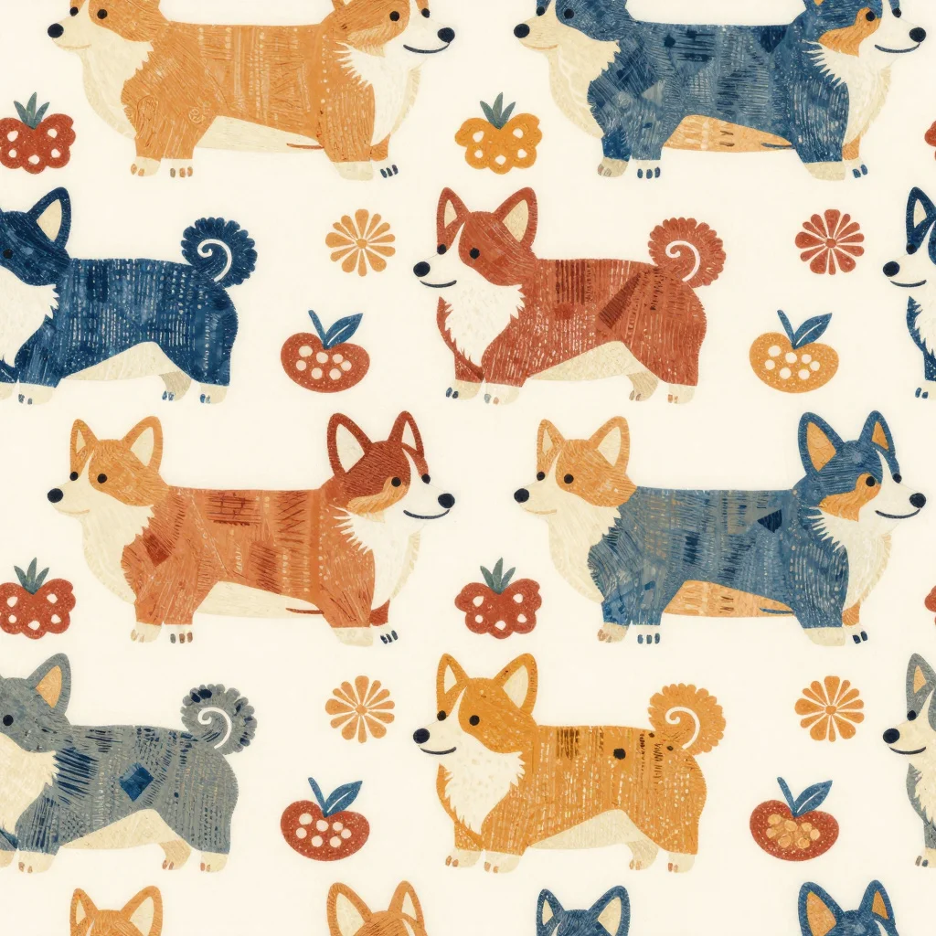 The Foxfire Corgis pattern