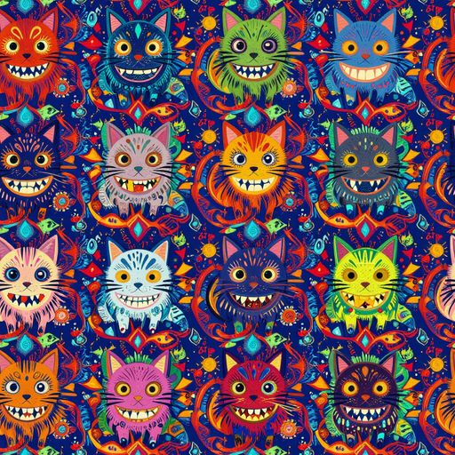 The Grinning Cat Carnival pattern