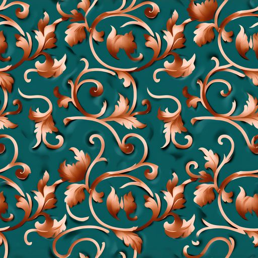 The Copper Arabesque pattern