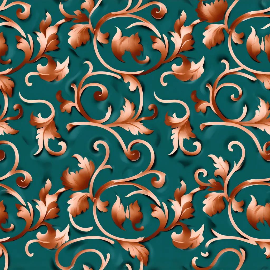 The Copper Arabesque pattern