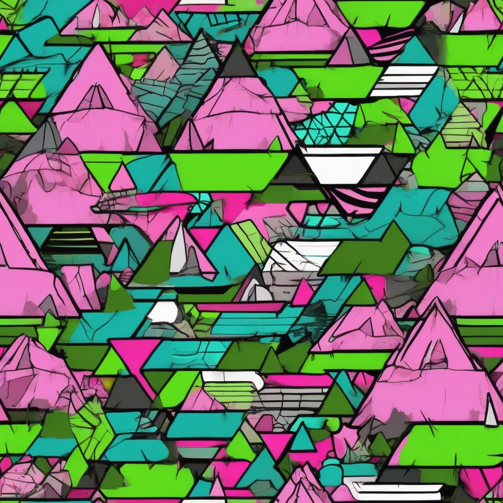 The Neon Alpine Grid pattern