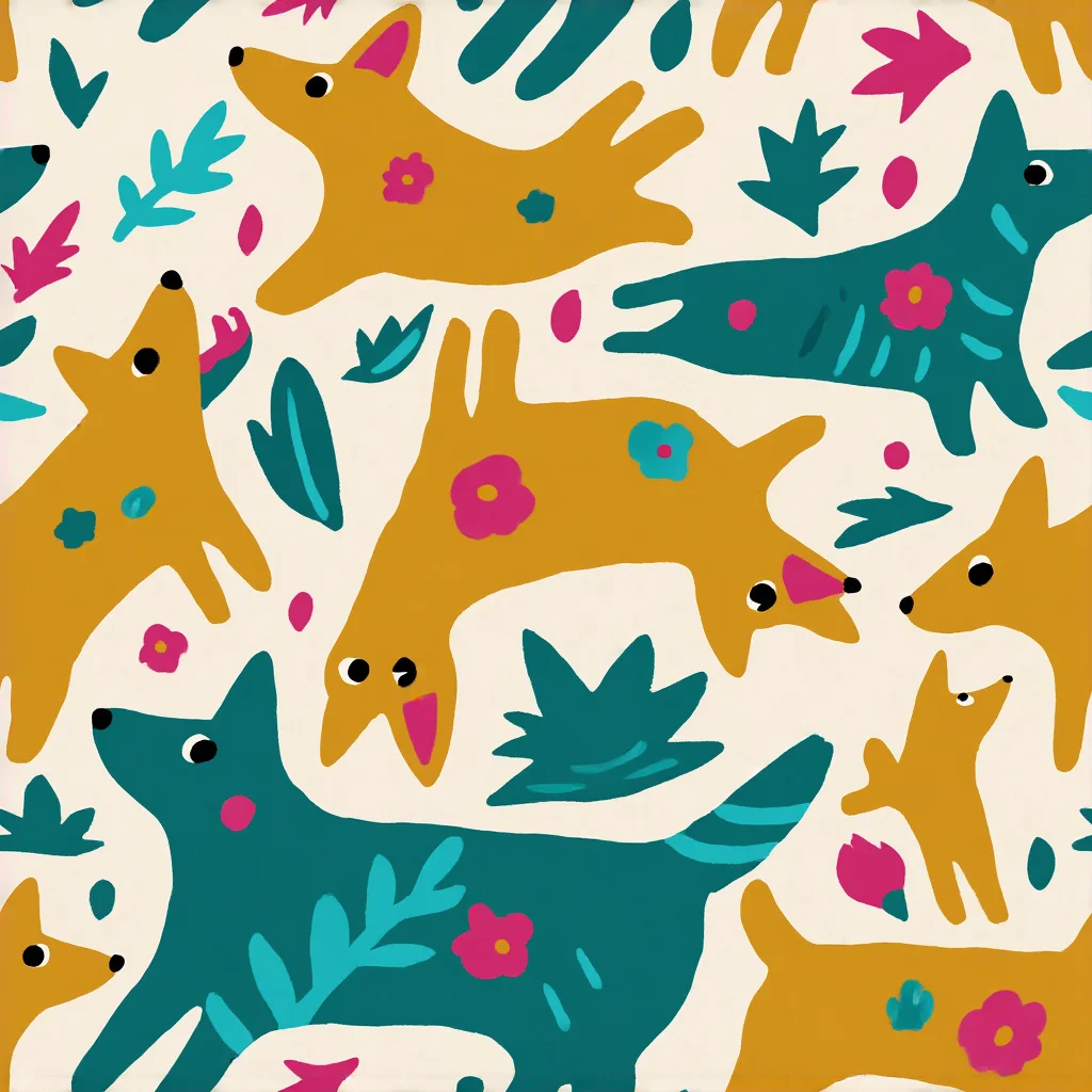The Safari Scribble pattern