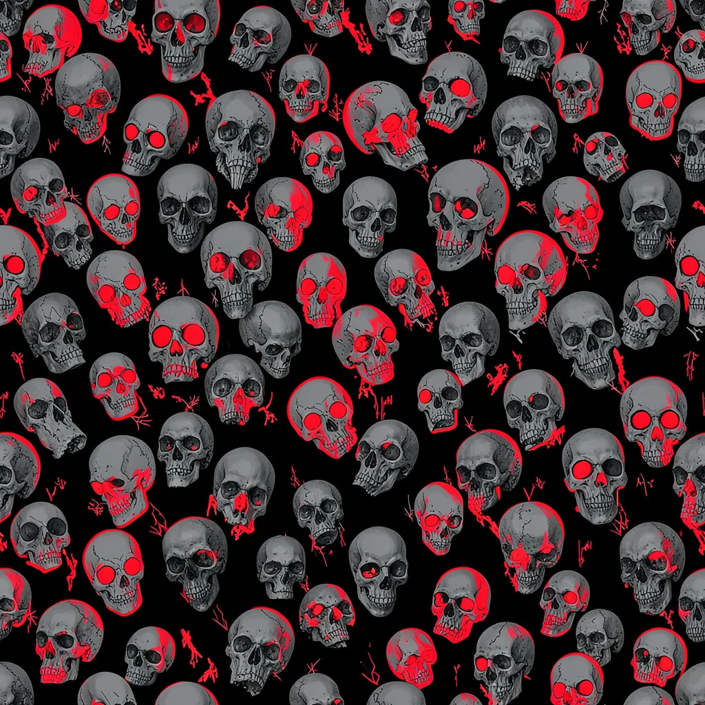The Neon Bone Yard pattern