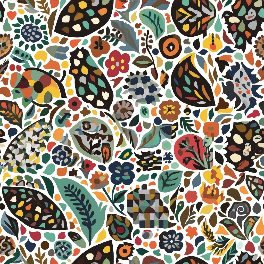The Folk Garden Mosaic pattern