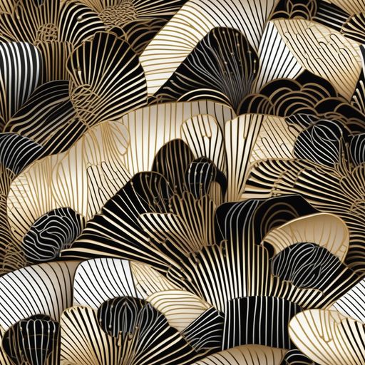The Noir Deco Bloom pattern