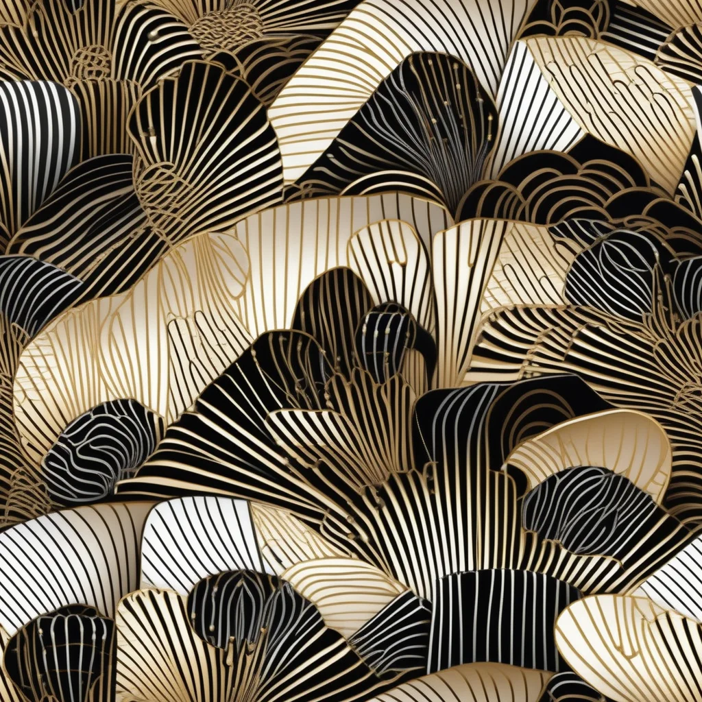 The Noir Deco Bloom pattern