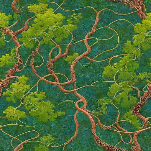 The Emerald Tangle pattern