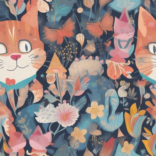 The Whiskers in Bloom pattern
