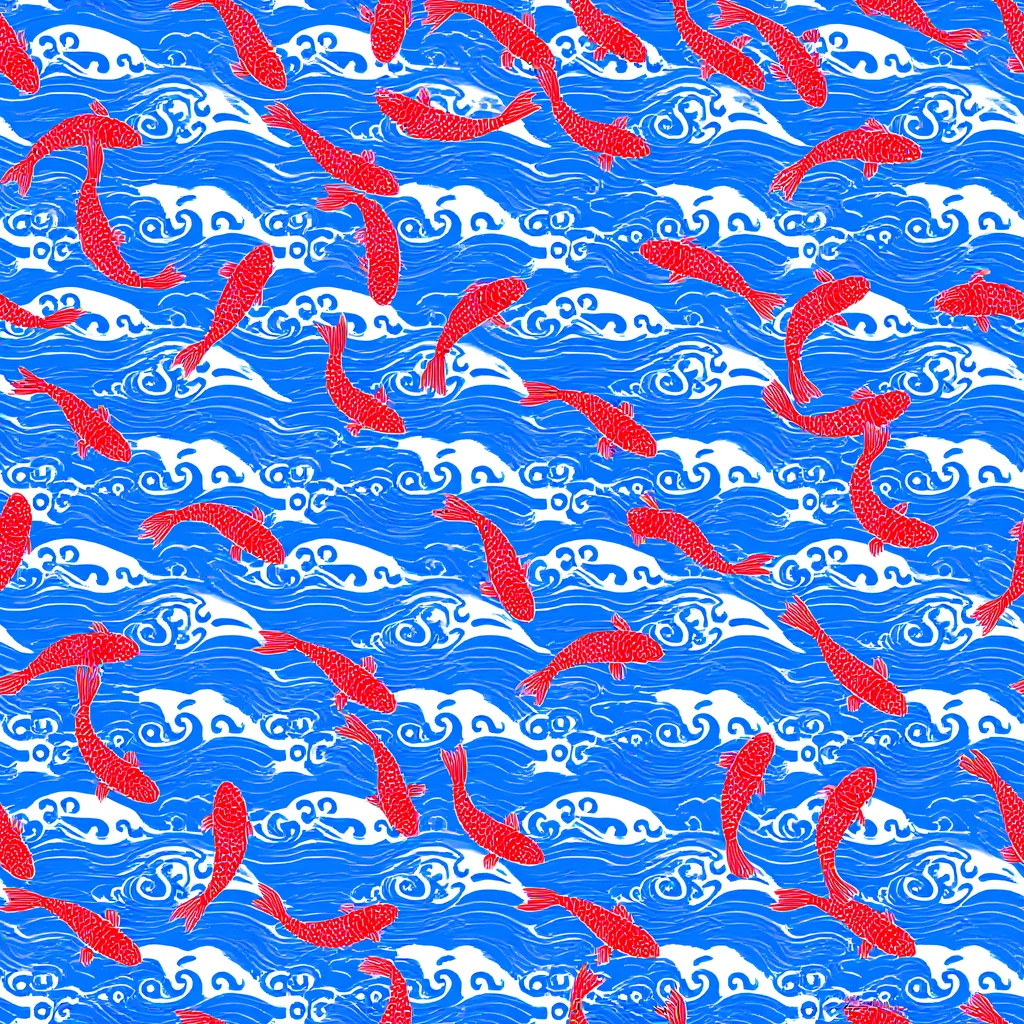 The Crimson Koi Current pattern