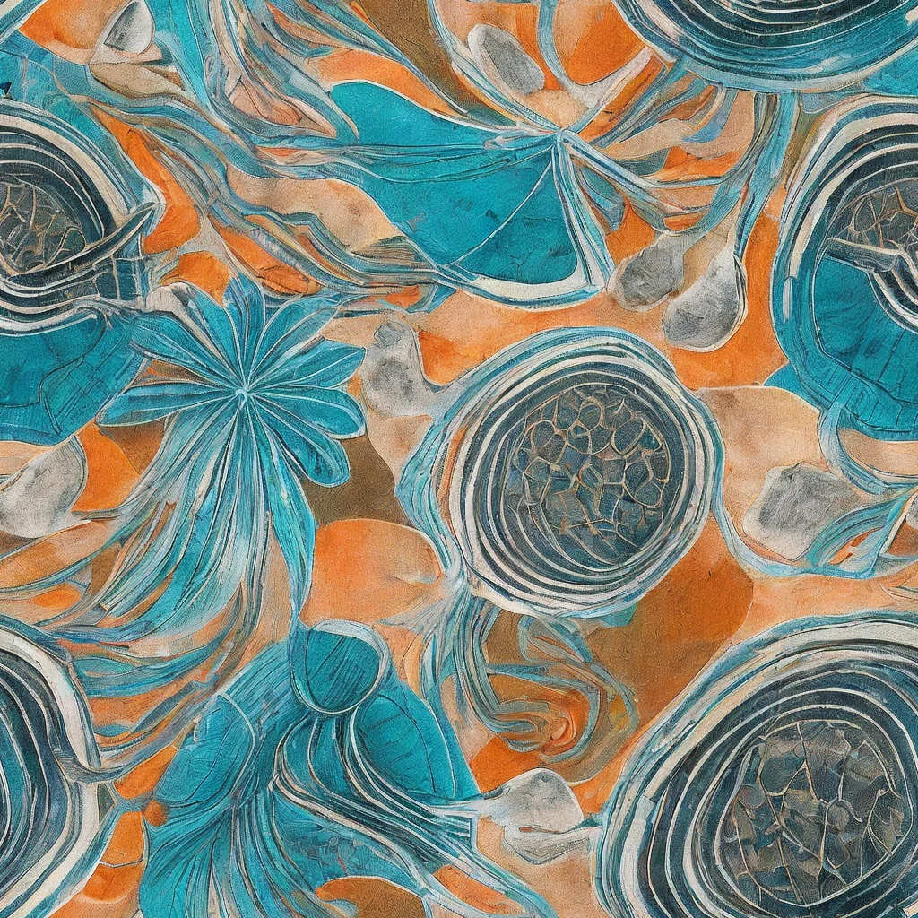 The Turquoise Undertow pattern
