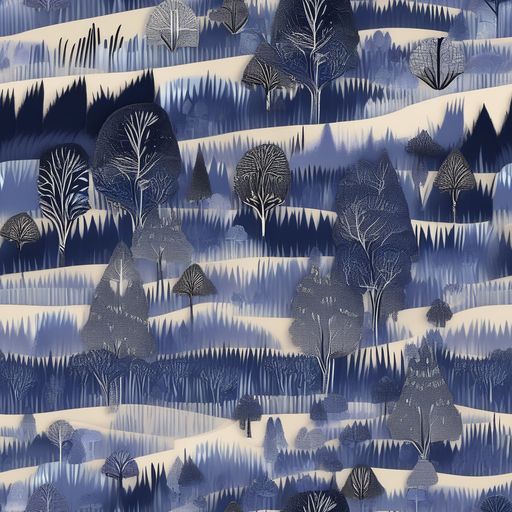 The Indigo Winterwood pattern