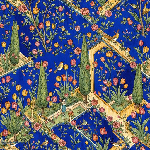 The Cobalt Paradise pattern
