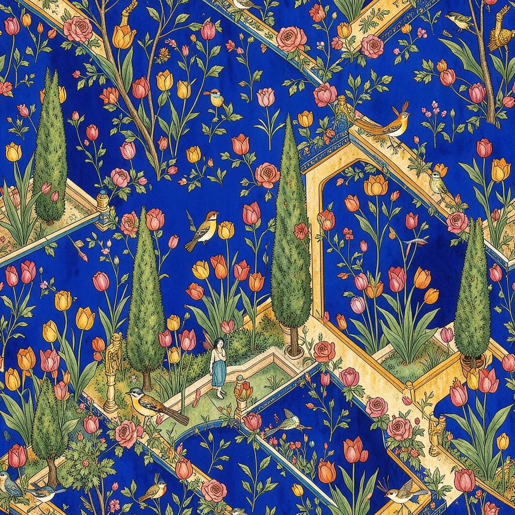 The Cobalt Paradise pattern